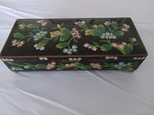 Vintage Oriental Brass Jewelry Box picture