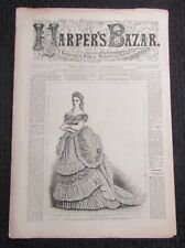 1872 Dec 14 HARPER'S BAZAR NY Fashion Newspaper v.V #50 GD+ 2.5 Illustrated picture