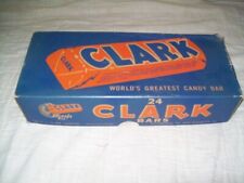 Old Vintage Original CLARK Empty Candy Bar Box BLUE picture