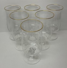 Set Of 6 Lenox Crystal Intrigue Iced Tea Glasses, Discontinued Perfect Gold Rims picture