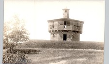 FORT EDGECOMB wiscasset, me c1940 postcard maine real photo rppc litchfield picture