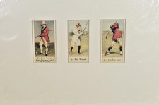 3 Vintage Cope's Golfers Tobacco Cards w Mat Bridge House Art Gallery Bermuda #2 picture