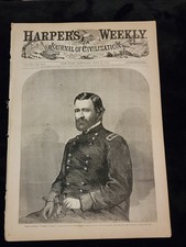 Original July 25, 1863 Harper’s Weekly- General Ulysses S Grant - Gettysburg  picture