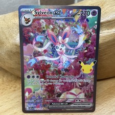 Pokémon TCG Sylveon EX 153/128 Secret Rare Full Art 30th Celebration 🎉 picture