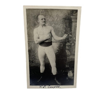 Vintage Boxing Photograph 4x6 B&W T.R. Couper 1886 Bare-Chested Boxer Portrait picture