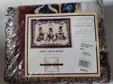 Tapestry Throw Blanket Teddy Bear Band 50 x 68 IN Christmas Theme Dakotah New picture