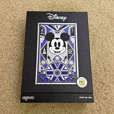 Agoro Disney Mickey Mouse Art Deco Pure Silver Collectible Standard LE 0998/1800 picture