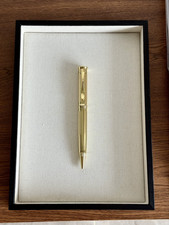 Rolex Classic Gold Striped Ballpoint Pen - Luxury with Gift Box picture