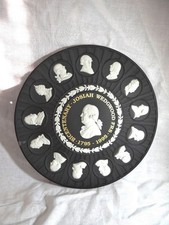 Josiah Wedgwood Scarce Black Jasperware Plate 250th Anniversary 1730-1980 picture
