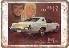 1973 Oldsmobile Hurst Olds Vintage Auto  Ad Retro Look Metal Sign AN670 picture