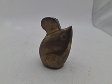 VTG 1970s Brass Mouse Figurine MCM Paperweight Animal Decor Retro Desk Decor- P1 picture