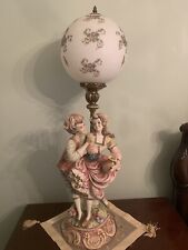 Antique Italian Capidimonte porecelain Lamp picture