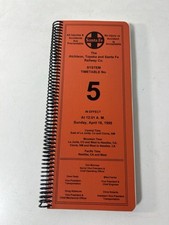 AT&SF (SANTA FE) System Timetable #5 April 16, 1995 Last ATSF TT Before Merger picture