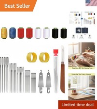 Complete 39-Piece Steel Sewing Needle Kit with Threads for Hand Sewing Projects picture