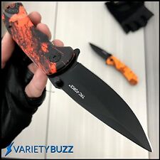 RED SPRING TACTICAL RESCUE Assisted Open Folding Blade Pocket Knife TAC-FORCE picture