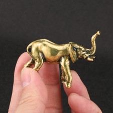 Brass Elephant Statue Animal Statue Toy House Office Decoration Ornaments picture