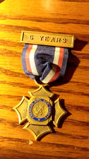 VINTAGE MEDAL American Girl Sea Cadet BRONZE BADGE RIBBON 6-Year Service picture