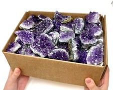 Wholesale Natural Amethyst Clusters Box: 'A' Grade Bulk Lots Amethyst Crystals picture