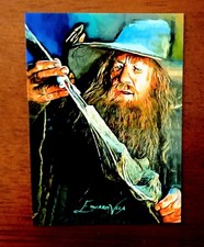 2015 Gandalf The Grey Sketch Card Vela Signed #20/25 picture