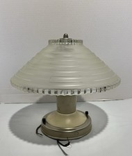 Imperialites MCM Ceiling Light Fixture w/ UFO Style Glass Shade 1950's-1960's picture