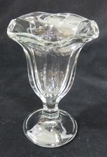Glass Tulip Footed Ice Cream Sundae Sherbet Dish - 6 oz picture