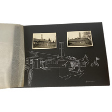 Vintage Dachau Crematorium Photos Scrapbook Page Holocaust Era Germany Lot picture
