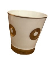 Bernardaud Eolie Goblet Pen Holder Sm Vase Cup Rubis Red Gold Limoges FR 82 picture