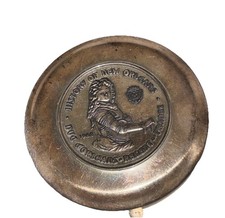 Vintage  1968 Mystic Krewe of COMUS Sterling Silver Compact Mirror(by Adler's) picture