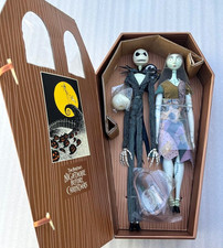 Used The Nightmare Before Christmas Jack Sally Dolls Coffin packaging Tim Burton picture