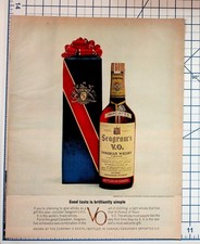 1956 Seagram's V.O. Canadian Whisky Vintage Liquor Magazine Print Ad picture