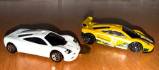 2x Hot Wheels Exclusive Lot Mclaren F1 GTR LM GT Best Buy White & Kroger Yellow picture