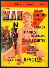 MODERN MAN #3 1962 Swedish Digest Girly Size Mag Risque Photos + Articles & Ads picture