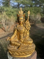 Guru Rinpoche Statue Guru Rinpoche Padmasambhava Gold Statue Figure picture