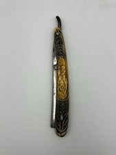 Antique Hibbard Spencer Bartlett Cowboy Straight Razor 1905 Figural Celluloid picture