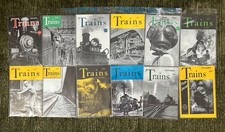 1941 TRAINS Magazines - Full Year ( 12 Months Jan - Dec ) in sleeves picture