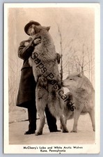 K69/ Kane Pennsylvania RPPC Postcard c1950s McCleery's Lobo Wolves Farm 137 picture