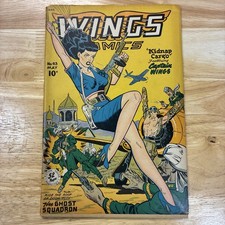 Wings Comics #93 - Classic GGA Bondage War Cover  Babes & Guns 1948 Golden Age picture