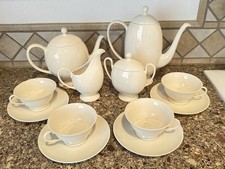 Vintage Franciscan Cream Merced China Tea & Coffee Set No Chips No Crazing picture