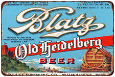 1933 Blatz Old Heidelberg Beer vintage Look reproduction Metal sign picture