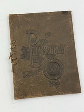 1914 University of Pittsburgh Commencement Booklet Embossed Graduation picture