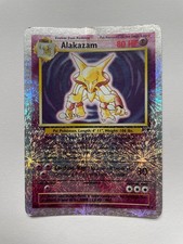 MP Pokémon ALAKAZAM 1/110 LEGENDARY COLLECTION REVERSE HOLO WotC 2002 MP picture