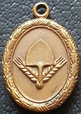 ✚8841✚ German post WW2 1957 pattern RAD Long Service Labour Medal miniature 16mm picture