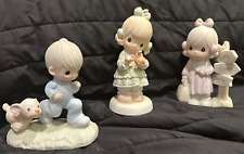 3 precious moment figurine God's speed / you make such a lovely pair picture