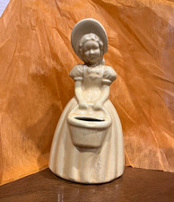 Vintage Girl Figurine Bud Vase, Shawnee Pottery 1930s-‘50s picture