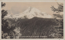 MT HOOD FROM INSPIRATION POINT POSTCARD COOPER'S SPUR ROAD OR OREGON 1920s RPPC picture