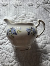 Vintage Royal Vale Bone china cream pitcher replacement piece (C46 6) Blue daisy picture