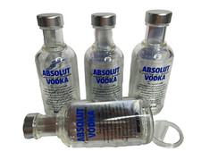 Lot of 4 Absolut Vodka 