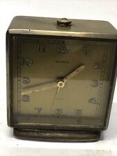 Vintage Semca Travel Alarm Clock Swiss Made 1 Jewel—Not Working 2.3/8”x1.5x2.5/8 picture