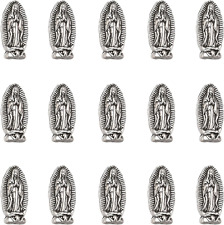 60Pcs Double-Sided Alloy Our Lady of Guadalupe Rosary Beads Loose Beads Charms J picture
