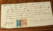 1866 Promissory Note Cape Girardeau Missouri Henry Allers picture
